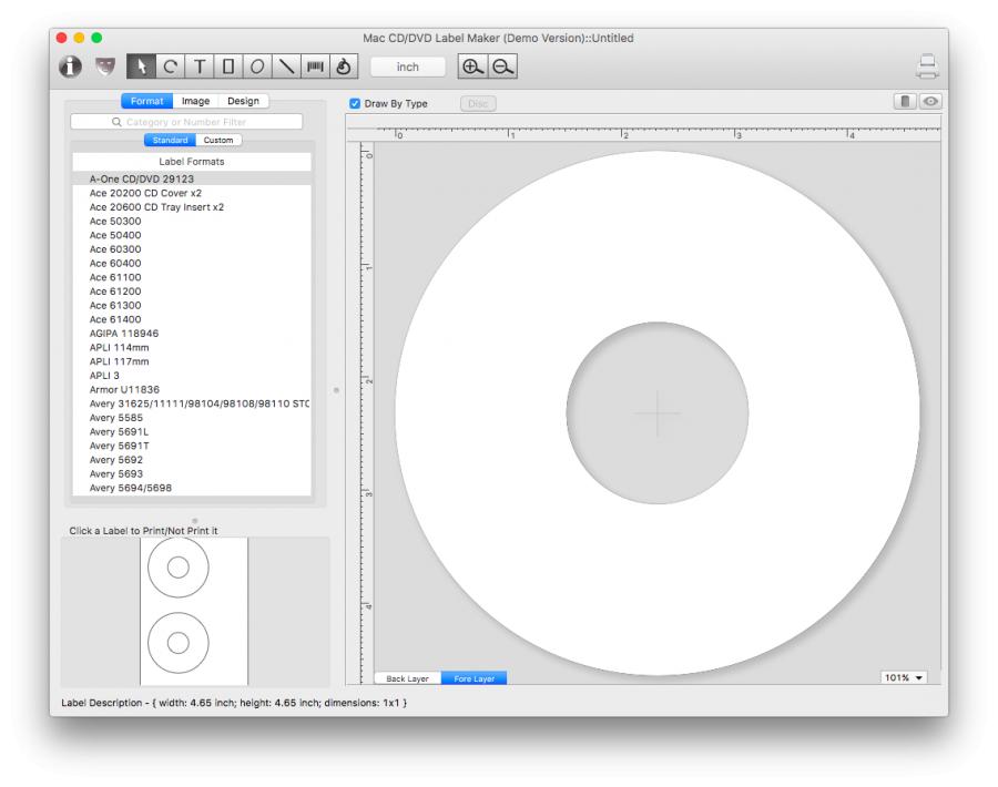 Mac CD/DVD Label Maker