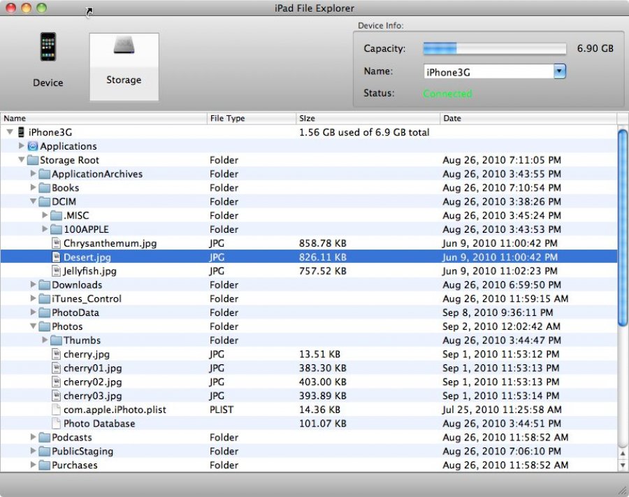 iPad File Explorer